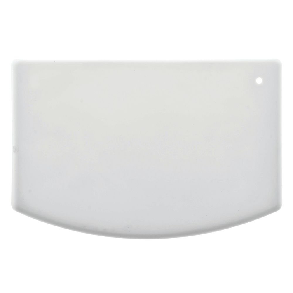 Plastic Bowl Scraper Winco White HDPE - 5 1/8"L x 3 7/8"H