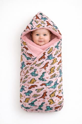 Image of Florida All Season AC Baby Blanket Swaddler Wrapper Flannel Soft and Comfortable for 0-5 Years Babies with Adorable Prints and Designs (Bubble Pink)