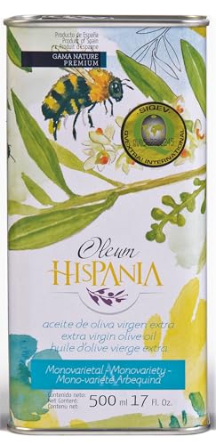 Oleum Hispania | Aceite de Oliva Virgen Extra Variedad Arbequina Lata de 500 ml.