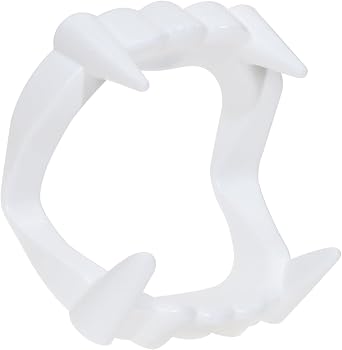 Halloween Fangs Bulks 10Pcs Plastic Fake Vampire Teeth for Halloween Party Costume
