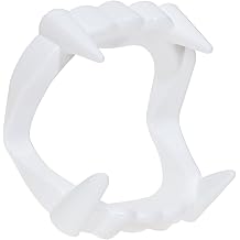 Halloween Fangs Bulks 10Pcs Plastic Fake Vampire Teeth for Halloween Party Costume