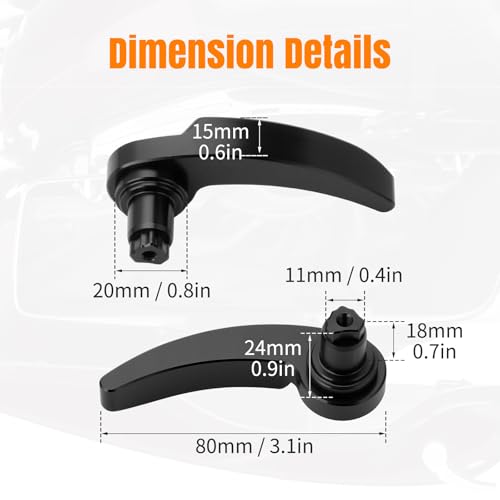 Kit de Palanca de Seguro para Alforja de Acero Inoxidable compatible con Harley Davidson Touring Street Glide Electra Glide Road King Road Glide Ultra Limited FLHR FLHT FLHX FLHTK 2014-2024 (Trasero) miniatura 7