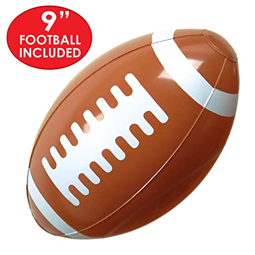 Image of Beistle 3 Piece Novelty Inflatable Goal Post Drink Coolers with Football Decorations Game Day Party Beverage Holders, 74 inch x 28 inch, Green /Yellow /White /Brown /Orange