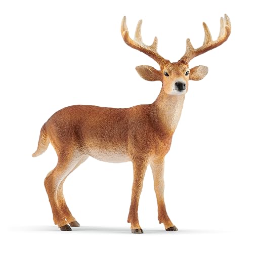 SCHLEICH 14818 Weißwedelhirsch, ab 3 Jahren, WILD Life - Spielfigur,...
