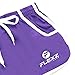 FlexzFitness Men's Solid Gym Workout Shorts - Fitted Bodybuilding Running Training and Jogging Shorts (5 Colors) Purple