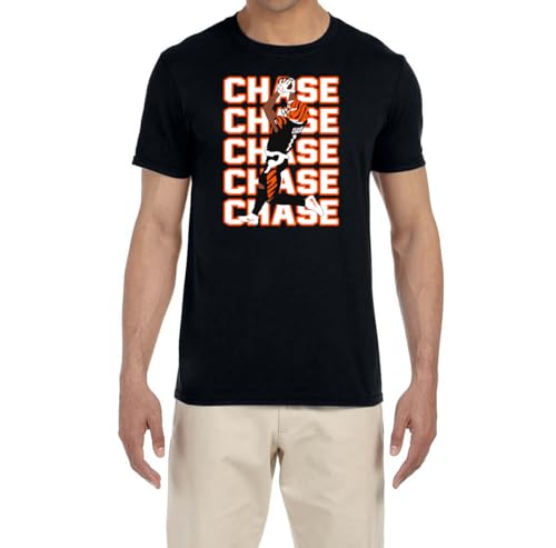 Black Cincinnati Jamarr Chase Text Pic T-Shirt