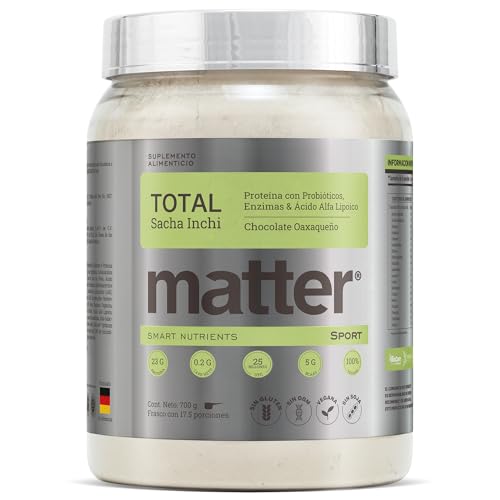 MATTER SMART NUTRIENTS | Proteína vegana en polvo sabor Chocolate Oxaqueño | Contiene Probióticos y Enzimas que colaboran en la digestión | Ideal para...