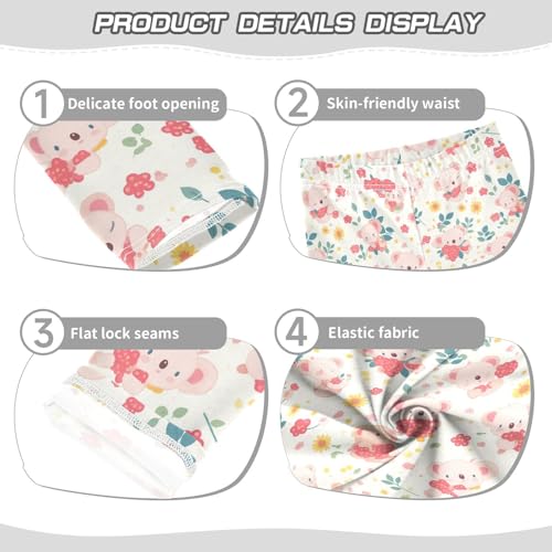 Koala Cute Baby Toddler Baby Girl Cotton Pants Stretch High Waisted Sweatpants Gym3