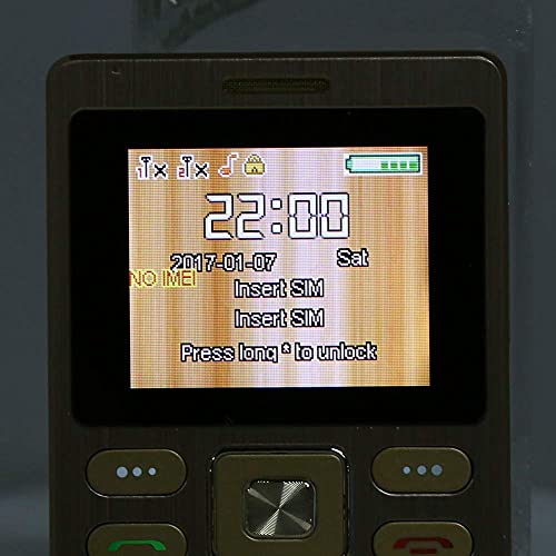 1.77 Hd Color Screen Phone, Mini Card Mobile Phone, Ultrathin Cell Phone With 3.5Mm Headset Port, Bluetooth Dialer Dual Sim, Intelligent Antiloss Fuction(Silver) #TOP2