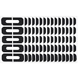 Classicseali 150pcs Nail Polish Guards for Fingers,U-Shaped Nail Polish Protector for Fingers,Peel Off Cuticle Protectors for Nails Painting,Cuticle Protectors Tape for Nails Painting(Black)