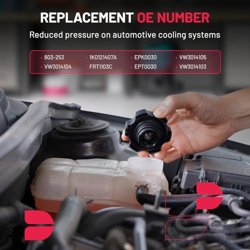Image of BDFHYK Coolant Reservoir Expansion Tank with Cap for Audi A3 2006-2013 Q3 2015-2018 TT 2008-2016, for Volkswagen Jetta 2005-2018 GTI 2006-2014 Tiguan 2009-2017, Replaces 603-253 1K0121407A