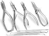 Nagelzange Fußpflege Instrumente Set 7-teilig Nagelzangen für starke...
