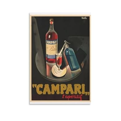 Foto di Ageksten Poster Originale Campari Vintage Estetica Domestica Stampa Artistica da Parete 30 x 45 cm