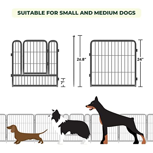 Fxw Aster Dog Playpen For Camping/Yard, Silver #TOP6