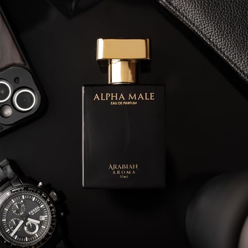 Image of Arabian Aroma Alpha Male & Old Money Eau de Parfum | Premium Long Lasting Perfume for Men | Luxury Fragrance Gift Set (50ml Each)