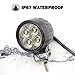2PCS 20W 2.5 Inch Round Work Light Driving Lights LED Work Lights for Motorcycle Tractor Car Offroad Flood Beam Work Lamp 12v 24v 1800lm