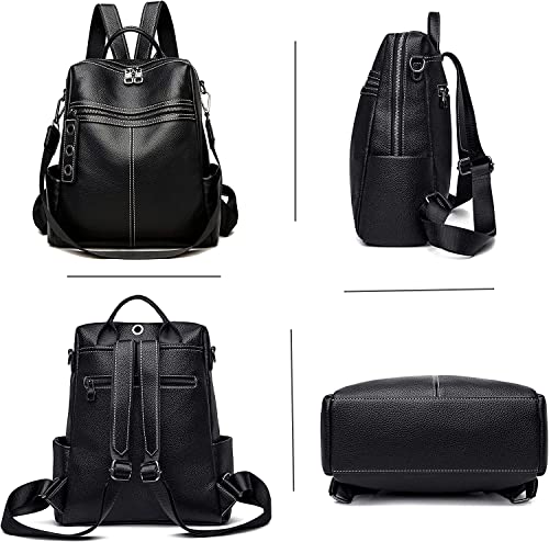 Image of Women High Qulity Multipurpose Backpack Handbag Purse, Travel Backpack Shoulder Bag for Ladies,Girls,Unisex