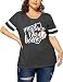 Plus Size Baseball Shirts Women Baseball Mom Shirt Heart Graphic Baseball Tee Summer Softball Short Sleeve Tops (2-5X)