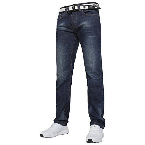 Blugi noi cu picioare drepte pentru bărbați, de dimensiuni mici până la dimensiuni king (Gamitto Mid, 36W / 34L) 1
