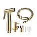Bidet Sprayer for Toilet, Handheld Bidet Toilet Attachment Sprayer, Bathroom Sprayer Kit, Stainless Steel Baby Diaper Cloth Washer,Black (Color : Black)