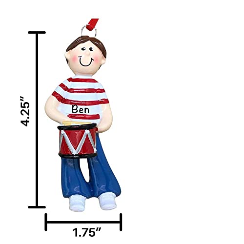 Drummer Ornament 2022 - Polyresin Drummer Boy Ornament - Unique Music Themed Christmas Ornaments - Instrument Ornaments - Durable Gifts For Drummers, Drummer Decor For Music Lovers #TOP5