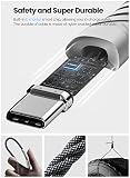 Fasgear Kabel USB C na USB C 100 W – 1 opakowanie 3 m USB 2.0 typu C do typu C PD 5A szybkie ładowanie kąt prosty kompatybilny z Sam-sung Galaxy TabPro S/Notebook 9 Pro, Mac-Book Pro 2021/2018 (czarny)