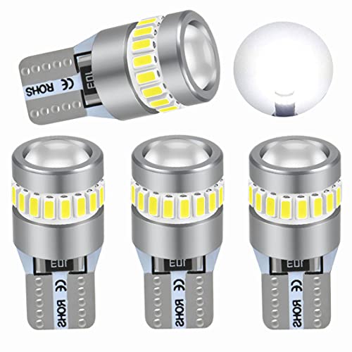 T10 led ホワイト 爆光 最新型レンズ集光 ledルームランプ 19個のLEDチップ搭載 360°無死角照射 無極性 DC 12V 車用 ルームランプ/ナンバー灯/ポジションランプ …