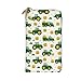 DaihAnle Green Tractor & Straw ﻿Hand-Held Wallet Fashionable Long Microfiber Leather Large Capacity