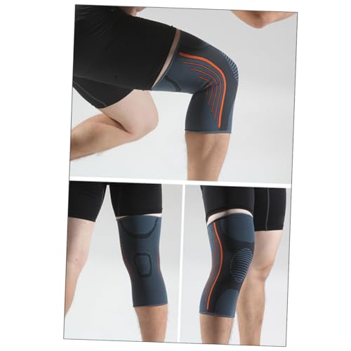 Beavorty Elastic Compression Kneepads for Sports Breathable Knee Brace for Running Hiking Fitness Grip Warmth Protection Size l