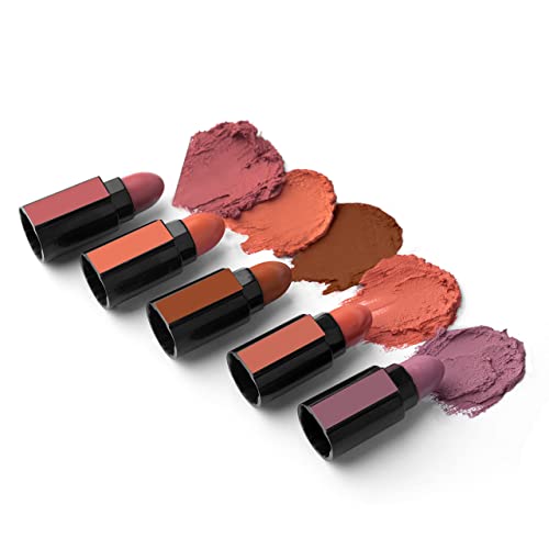 Image of RENEE Fab 5 Nude 5 in 1 Lipstick 7.5gm - Five Shades in One -long Lasting, Matte Finish - Non Drying Formula With Intense Color Payoff - Compact & Easy to Use (Pack of 2)