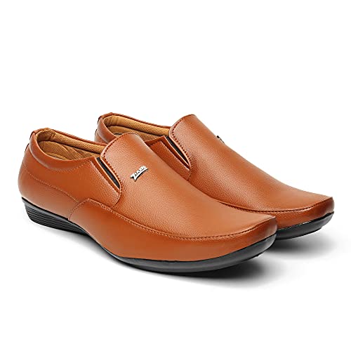 Image of Zixer Synthetic Leather Mens Formal Shoes || Office Formal Shoes Men Stylish|| Formal Shoes for Men Leather Look Slip On