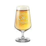 Ce verre mesure environ 21,5 centimètres de haut - Volume : 0,4 litre - Poids : environ 230 grammes