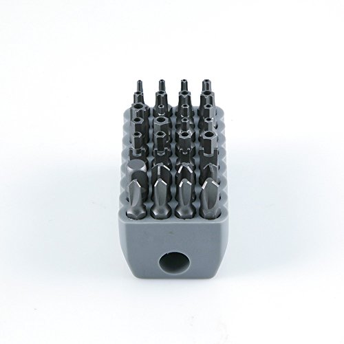 Klein Tools 32525 Tamperproof Bit Set, 32-Piece, Magnetic, Torx, Hex, Spanner, Torq, Triwing Screwdriver Bits #TOP2