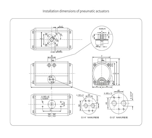 Vérin pneumatique AT83 simple ou double effet pour automatisme