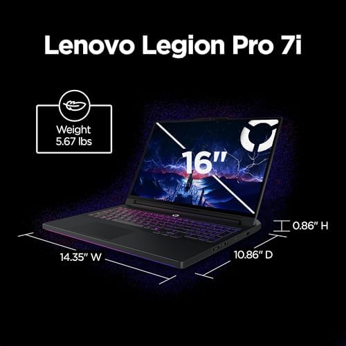 Lenovo Legion Pro 7i – AI-Powered Gaming Laptop – Intel® Core Ultra 7 255HX – 16" WQXGA PureSight OLED Display – 240Hz – NVIDIA® GeForce RTX™ 5070 Ti – 32GB Memory – 2TB Storage – PC GamePass — view 15