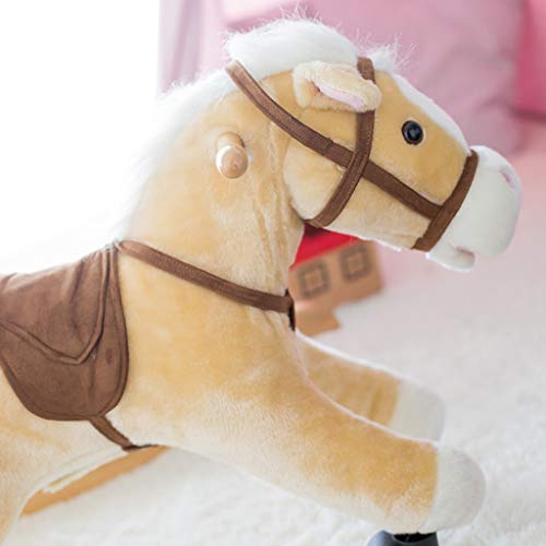 Schaukelpferd QIQIDEDIAN Kinder-Trojaner-Musik Rutschpferd mit doppeltem Verwendungszweck Jahr des Kindes Kindertag – Bild 5
