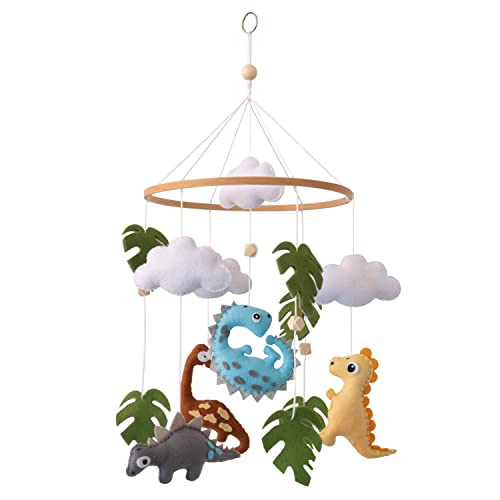 Nicepoch Dinosaur Baby Crib Mobile For Baby Boys & Girls - Dinosaur Jurassic Theme Nursery Mobiles For Crib - Bassinet Mobile With Extension Arm Holder - Nursery Room Decor #TOP24