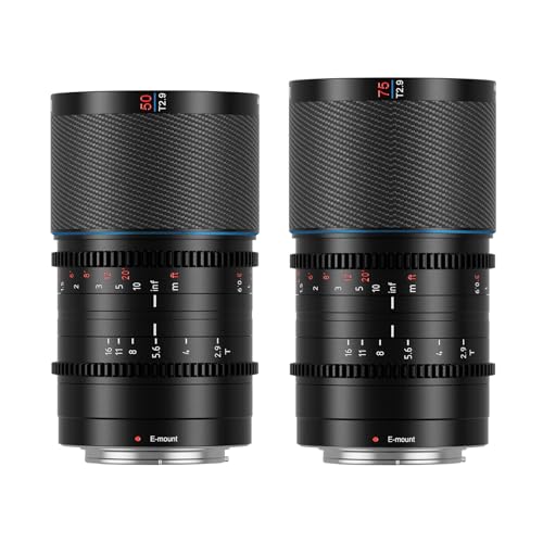 Image of SIRUI Saturn 50mm, 75mm T2.9 1.6X Full Frame Carbon Fiber Anamorphic Lens, Cine Lens for E Mount Cameras, Less Than 500g (Neutral Flare)