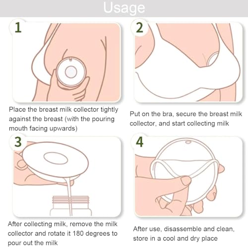 Milchauffangschalen Stillen, 2 Stück Muttermilch Auffangschale, Aufbewahrungsbecher, Wiederverwendbar Auffangschale, BPA-frei, Brustschalen Set Milch Auffangen Brust, transparent
