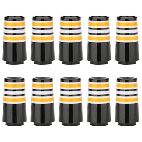 Golf Builder 10pcs Custom Tip .355 Golf Ferrules for Taper Tip Iron Wedge (Orange Ring) Cover