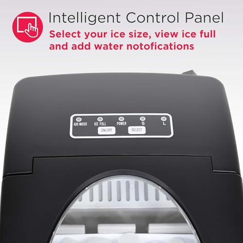 FRIGIDAIRE EFIC128AMZBLK Compact Countertop Ice Maker, 26 lb per Day, Black by Frigidaire - Image 7
