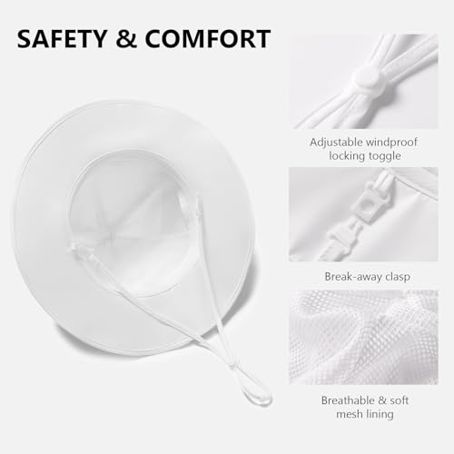 Image of BASSDASH Kids UPF 50+ Wide Brim Sun Hat for Summer Beach Outdoor
