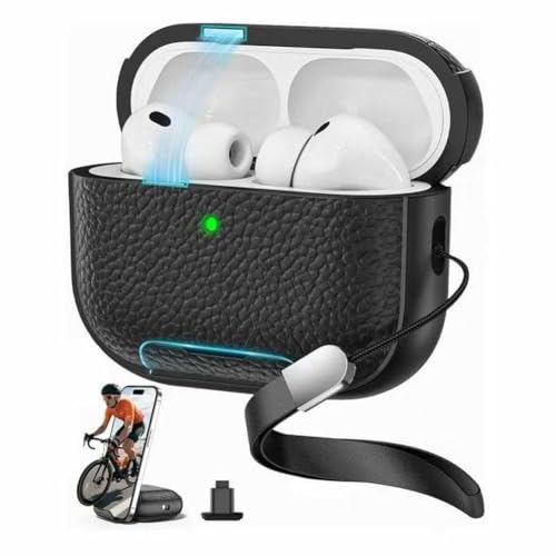 for AirPods Pro ��3���� �Ή� �P�[�X ���U�[ �ی�J�o�[ �ϏՌ����Ə��ɋ��� �S�ʕ� �� 3 �ی�P�[�X LED���C�g�� �X�}�z�X�^���h�@�\ For �G�A�[?