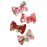 BIANHUAN 髪飾り ヘアクリップ 子供 ベビー キッズ ヘアアクセサリー 子供用 和風 クリップ 女の子 着物 袴 花 リボン お宮参り お食い初め 七五三 出産祝い ギフト