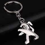 WENINETIES Llavero para Coche para Peugeot 208 II 2019-2023 2023-, Antipérdida Resistente y Duradero Metálico Extraíble Práctico Accesorios