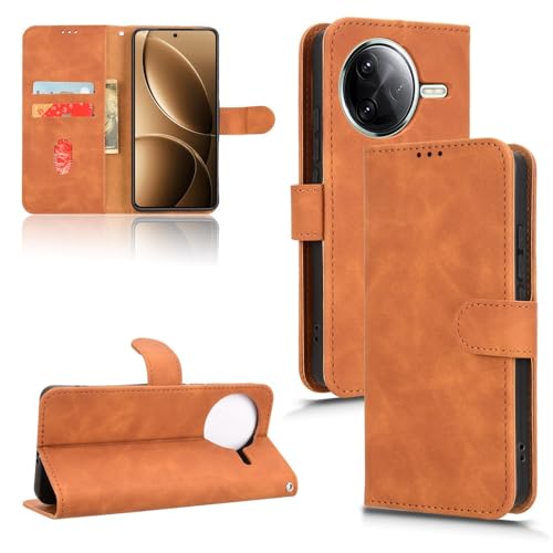 Étui portefeuille Xiaomi Poco F7 Ultra fini cuir avec clapet de protection antichoc élégant