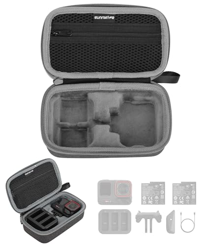 Qanuxy Insta360 Ace Pro 2 ��p���[�P�[�X �n�[�h�P�[�X �o�R�p�J���r�i�t���L�����[�o�b�O ��e�� �J�����A�N�Z�T���[���[ �h�o�h�� �y�� ���s�p Insta360 Ace Pro Ace ���[�o�b�O