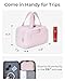 BAGSMART Travel Toiletry Bag, Crush Toiletry Bag for Women, Wide-open Puffy Toiletry Bags for Traveling, Large Travel Cosmetic Makeup Bag Organizer for Accessories,Toiletrie, Pink