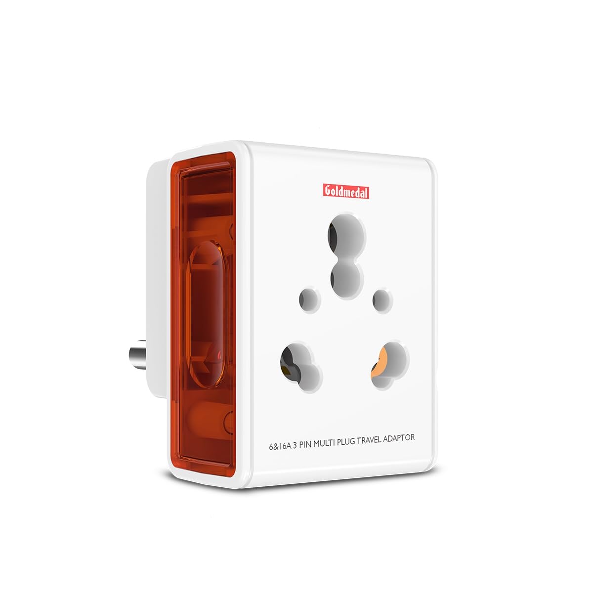 Goldmedal 16A i-Link 3 Pin Universal Travel Adaptor - White (Pack of 1) (B07VDD9LJ4) Amazon Price History, Amazon Price Tracker