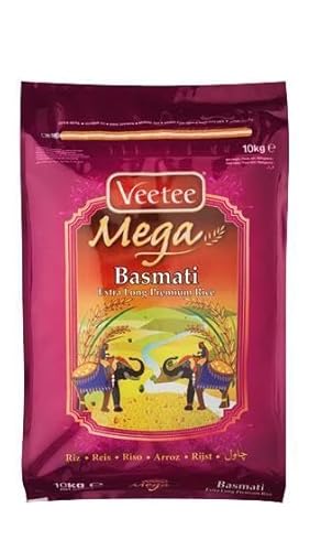 Veetee - Mega Basmati Extra Long Grain Basmati Rice - 10Kg